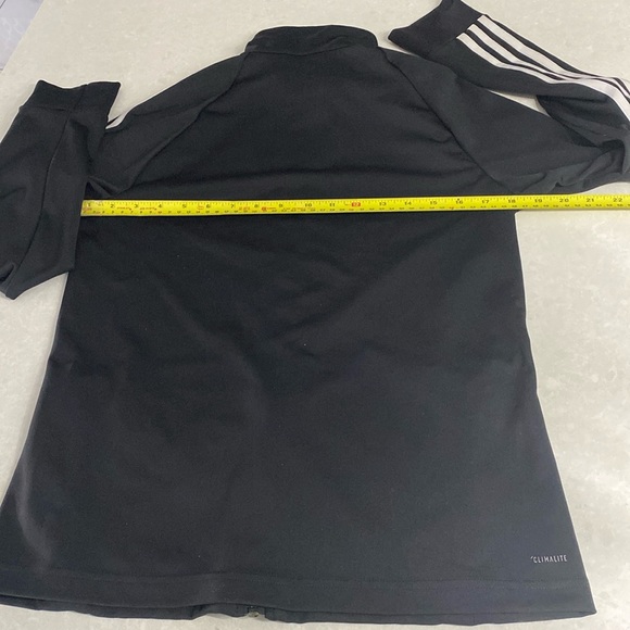 Adidas Essentials Climalite 3-stripes Tricot Track Jacket Size M black ⭐️⭐️⭐️⭐️ - Picture 9 of 17